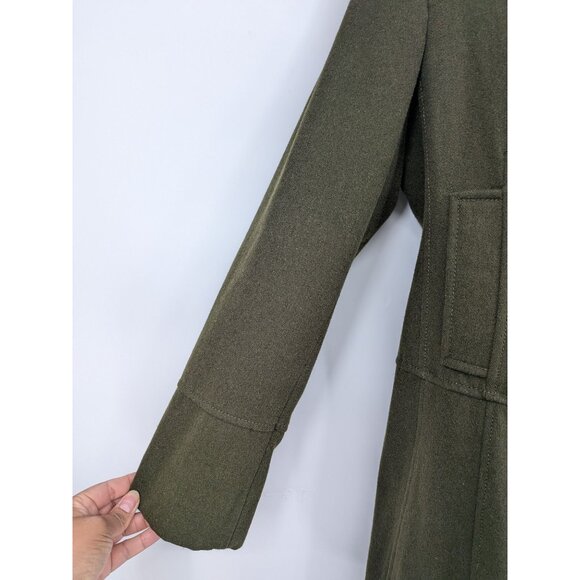 Guess Wool Blend Peacoat Jacket Women Size L Double Breasted Military Modern Y2K - Picture 14 of 16